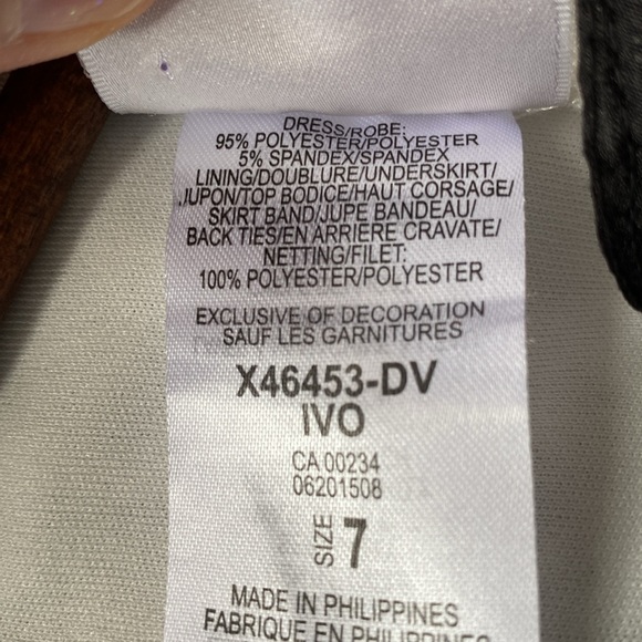 Iris & Ivy size 7 girls black and white formal dress. - Picture 8 of 15